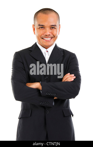 confident looking malay business man isolated on white background Stock ...