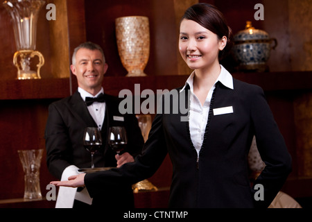 Portrait of professional service staff Stock Photo