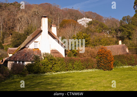 The village of Selworthy in Exmoor National park. Stock Photo