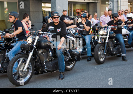 Switzerland, canton Schwyz, Brunnen, Harley Davidson festival Stock Photo