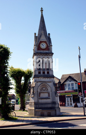 BITTERNE PARK TRIANGLE CLOCK TOWER Stock Photo - Alamy