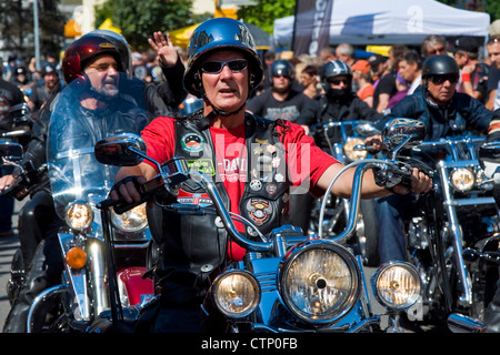 Switzerland, canton Schwyz, Brunnen, Harley Davidson festival Stock Photo