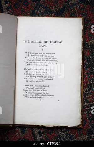 Ballad of Reading Gaol by Oscar Wilde (C33) Stock Photo