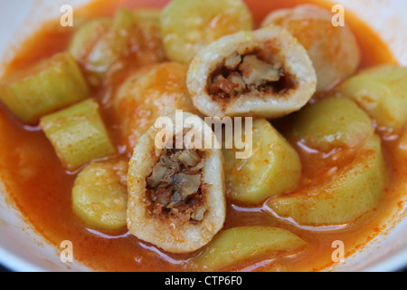 Kibbeh Soup a Middle Eastern dish made of bulgur or rice and chopped meat Stock Photo