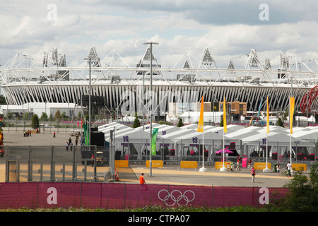 The London 2012 Olympic Stadium at Stratford, London, England, U.K. Stock Photo