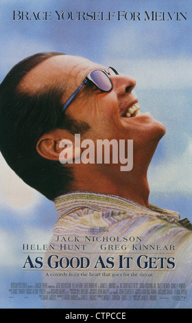 AS GOOD AS IT GETS Poster for 1997 TriStar film with Jack Nicholson Stock Photo