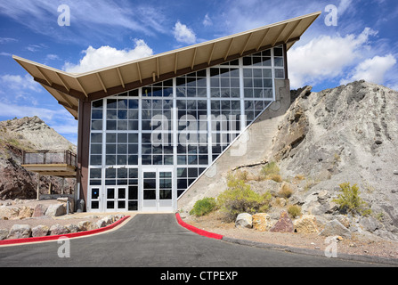 Dinosaur Quarry Fossil Wall building, Dinosaur National Monument, Utah, USA Stock Photo