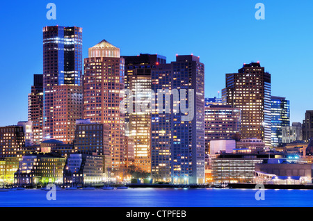 Financial District of Boston, Massachusetts. Stock Photo
