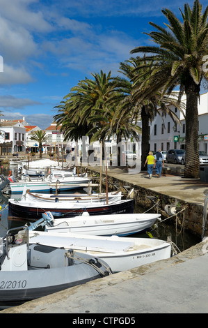 fornells fishing village menorca balearic islands spain Stock Photo