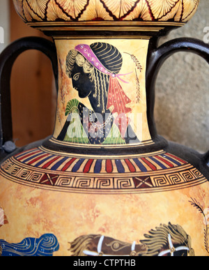 Classical Greek Pottery Lindos Rhodes Greek Islands Greece Stock Photo