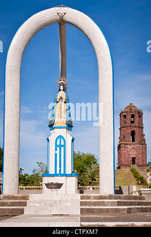 Statue of Virgin Mary at St Augustine's Church,Vigan,Philippines Stock Photo
