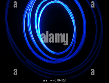 A blue circular physiogram Stock Photo