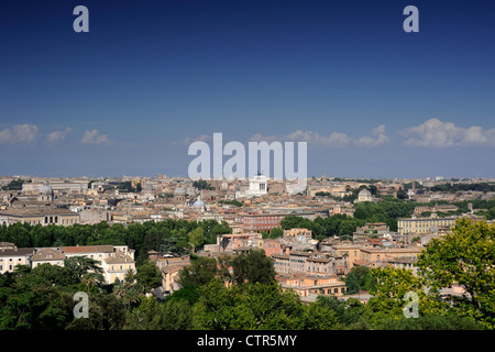 Italy, Rome, the city seen from Gianicolo Stock Photo