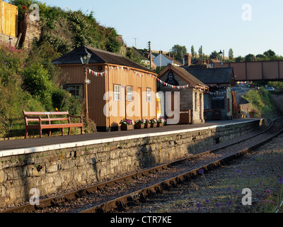 Watchet Station on the West Somerset Railway. Somerset. UK Stock Photo