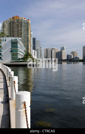 High rises on the Biscayne Bay, Miami, Florida, USA Stock Photo - Alamy