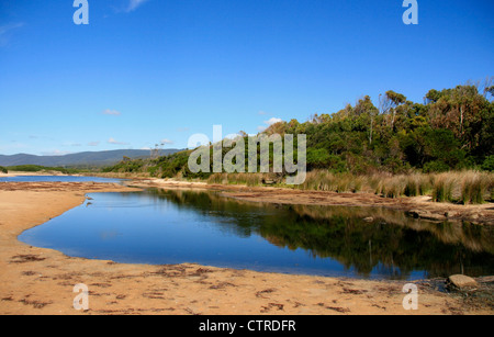 Lagoons Beach near Bicheno, Tasmania Stock Photo