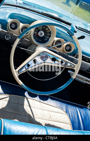 Chevrolet Impala Convertible interior. Chevy. Classic American car Stock Photo