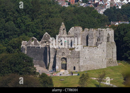 Oystermouth Castle, Mumbles, Swansea, Wales. Stock Photo