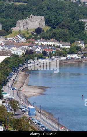 Oystermouth Castle, Mumbles, Swansea, Wales. Stock Photo