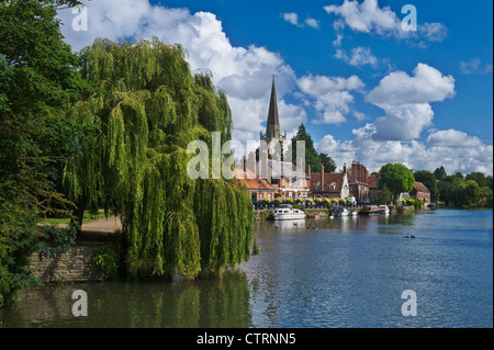 The River Thames at Abingdon, Oxfordshire, England, UK Stock Photo