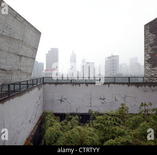 2012 Pritzker Prize Winning Architect Wang Shu'S Largest Scale Work In The City Of Ningbo, China Stock Photo