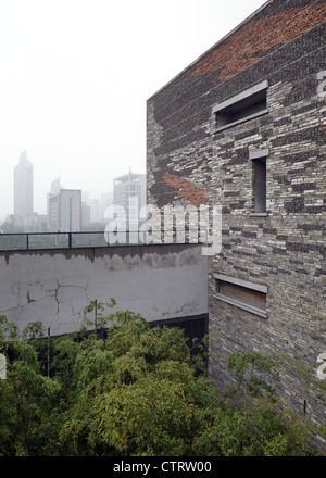 2012 Pritzker Prize Winning Architect Wang Shu'S Largest Scale Work In The City Of Ningbo, China Stock Photo