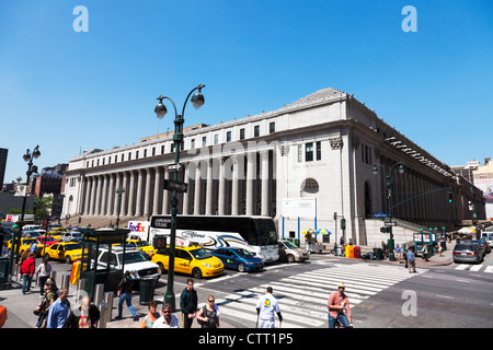 United States Post Office Headquarters 8th Avenue New York City Manhattan building outside front exterior facade Stock Photo