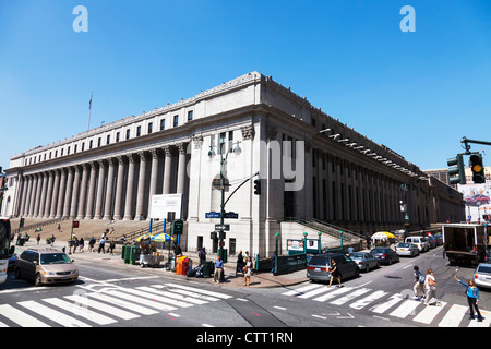 United States Post Office Headquarters 8th Avenue New York City Manhattan building outside front exterior facade Stock Photo