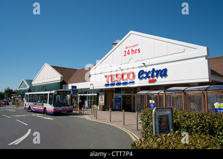 Tesco brooklands extra brooklands weybridge hi res stock