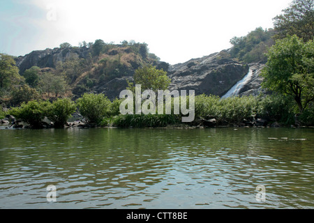 Bhara Chukki, River Kaveri Falls, Shivanasamudra, Karnataka, India, Asia Stock Photo