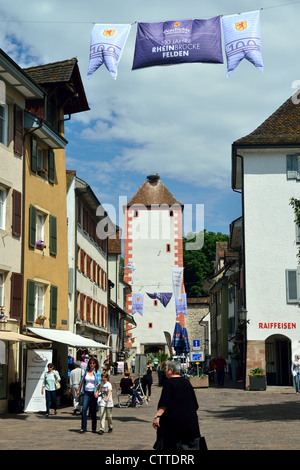 Old town, Rheinfelden, Switzerland. Stock Photo