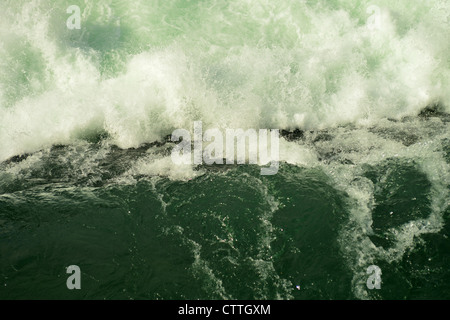 Rheinau hydro electric power plant, river Rhine. Switzerland. Stock Photo