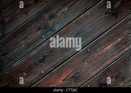 Wood texture - very old and worn wooden planks. Stock Photo