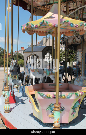 Carrousel in La Rochelle Stock Photo