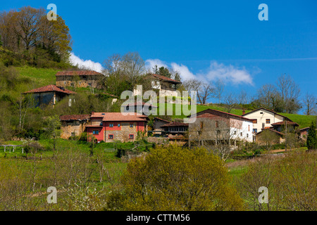 Corao Village, Asturias, Spain Stock Photo
