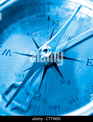 tiefblaue Kompass Lunette Stock Photo