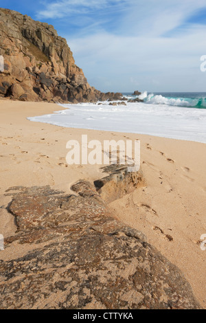 Porthchapel Beach; Cornwall; England Stock Photo