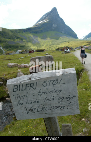 Herdal Mountain range in Nordal, Norway. Herdalssetra Norwegian Stock ...