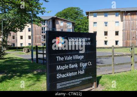 The Vale halls of residence at Birmingham University in Edgbaston, Birmingham Stock Photo