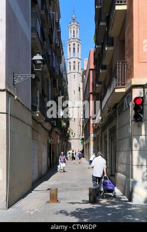 Church Santa Maria del Mar, Barcelona, Spain Stock Photo