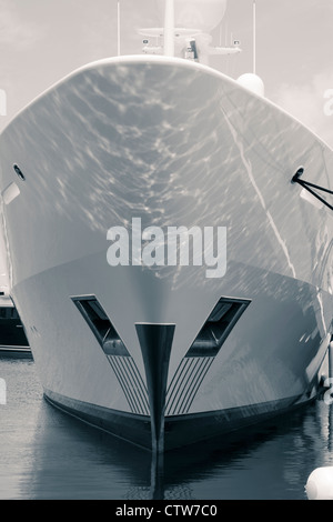 Detail of luxury ship, digitally retouched and toned photo. Stock Photo