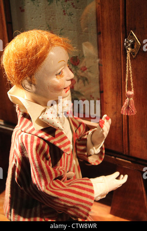 A motorised puppet from the Musée des Automates, La Rochelle, the museum of automata Stock Photo