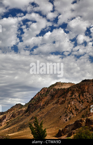 Cloud Formations along US 89 in Montana. Stock Photo