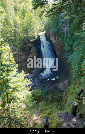 Miners Falls in Pictured Rocks National Lakeshore, Michigan Stock Photo