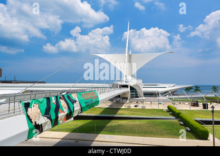 Milwaukee Art Museum (MAM), Milwaukee, Wisconsin, USA Stock Photo