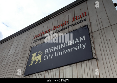 Birmingham City University, Birmingham Conservatoire and Adrian Boult Hall building, Birmingham UK Stock Photo