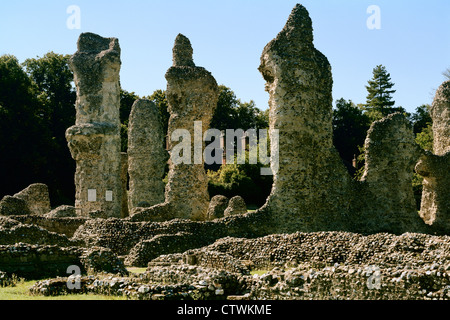 Ruins of Abbey of St Edmund Bury St Edmunds Suffolk England Stock Photo