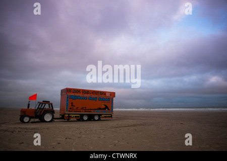 Surf school at Inch beach Strand (of Ryan's daughter fame), Dingle Peninsula, County Kerry, Ireland. Stock Photo