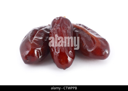 Three dates isolated on white background Stock Photo