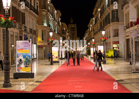 Malaga nightlife Andalucia Spain Stock Photo